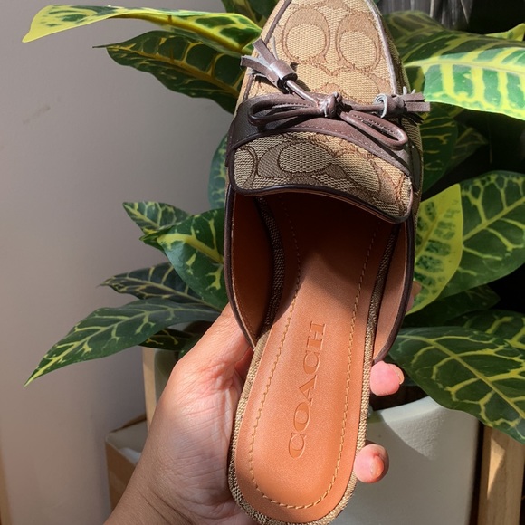 Coach Monogram NWOT mule slides - Picture 8 of 12